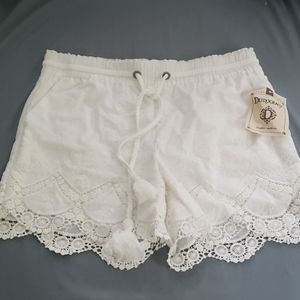 Democracy Lace Cotton Shorts